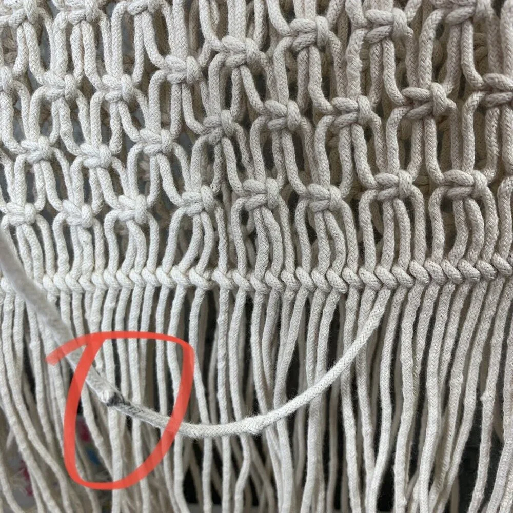 Macrame Table Runner Bohemian Home Decor Natural Cream 94